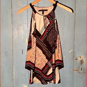 White House Black Market xs geometric sleeveless top